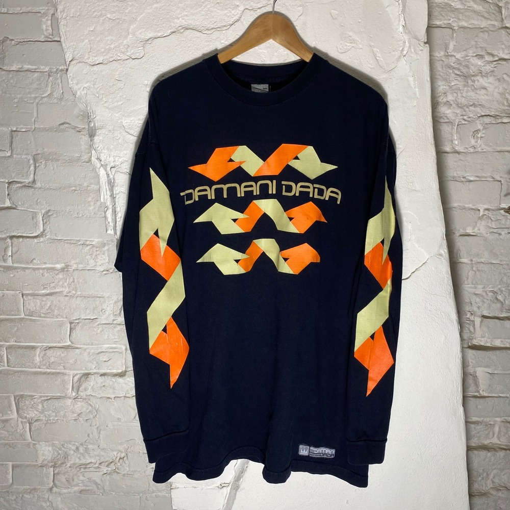 Vintage Damani Dada Long Sleeve Graphic Shirt Mens‎ XL 90s Hip Hop